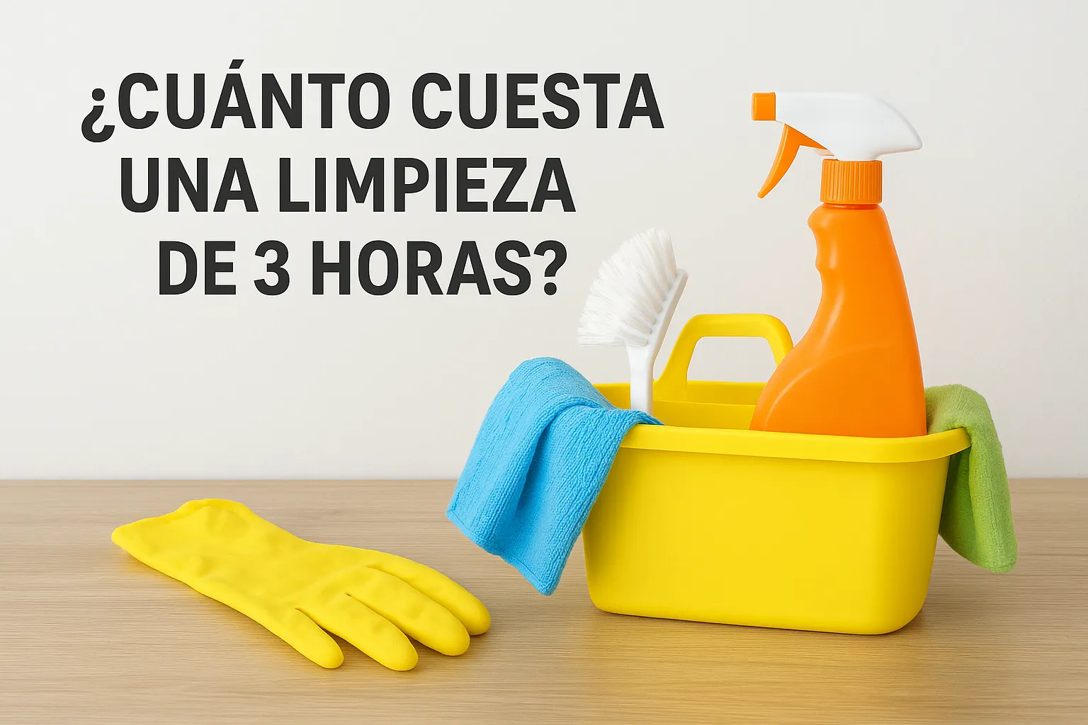 ¿Cuanto cuesta una limpieza de 3 horas?