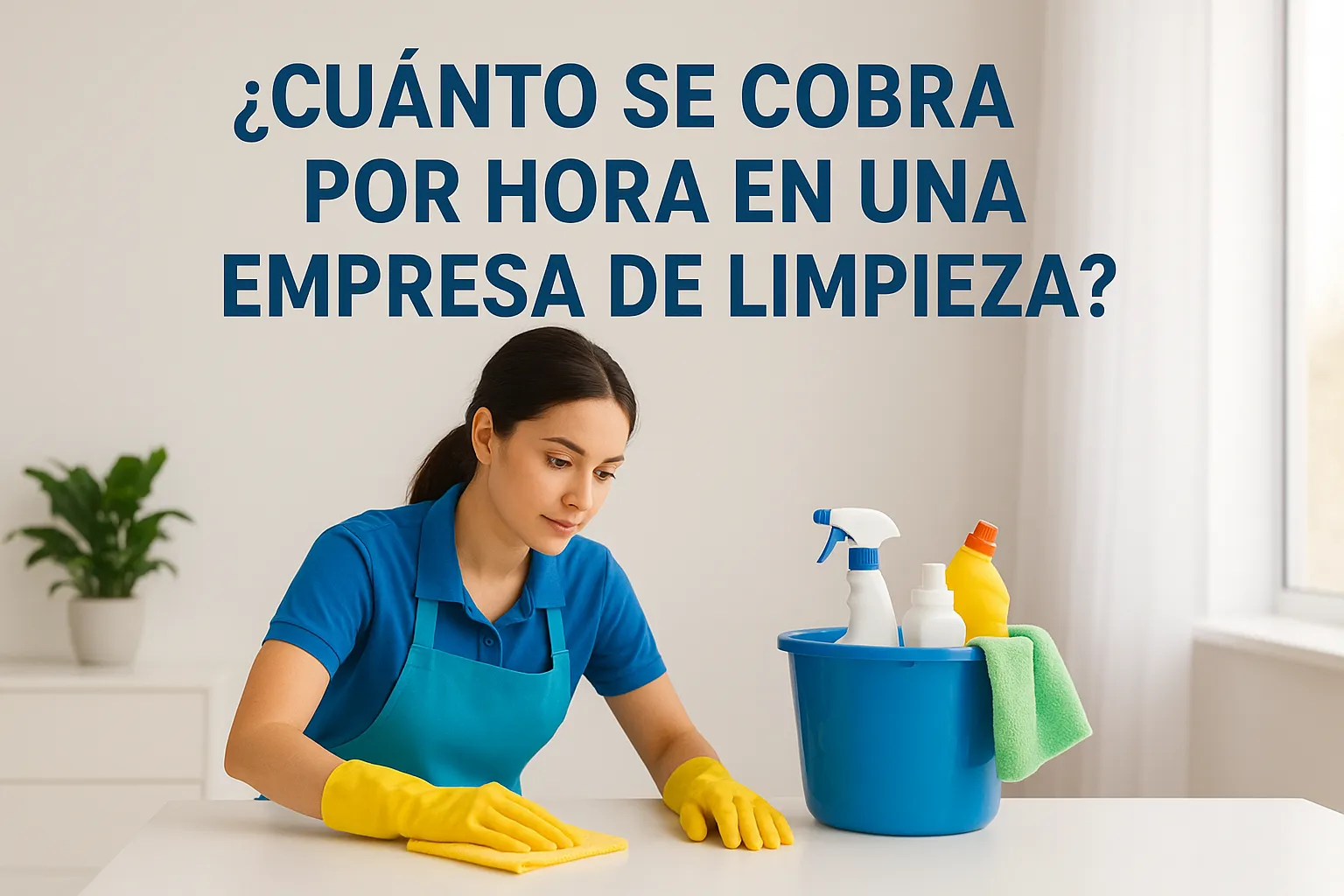 ¿Cuánto se cobra por hora en una empresa de limpieza?